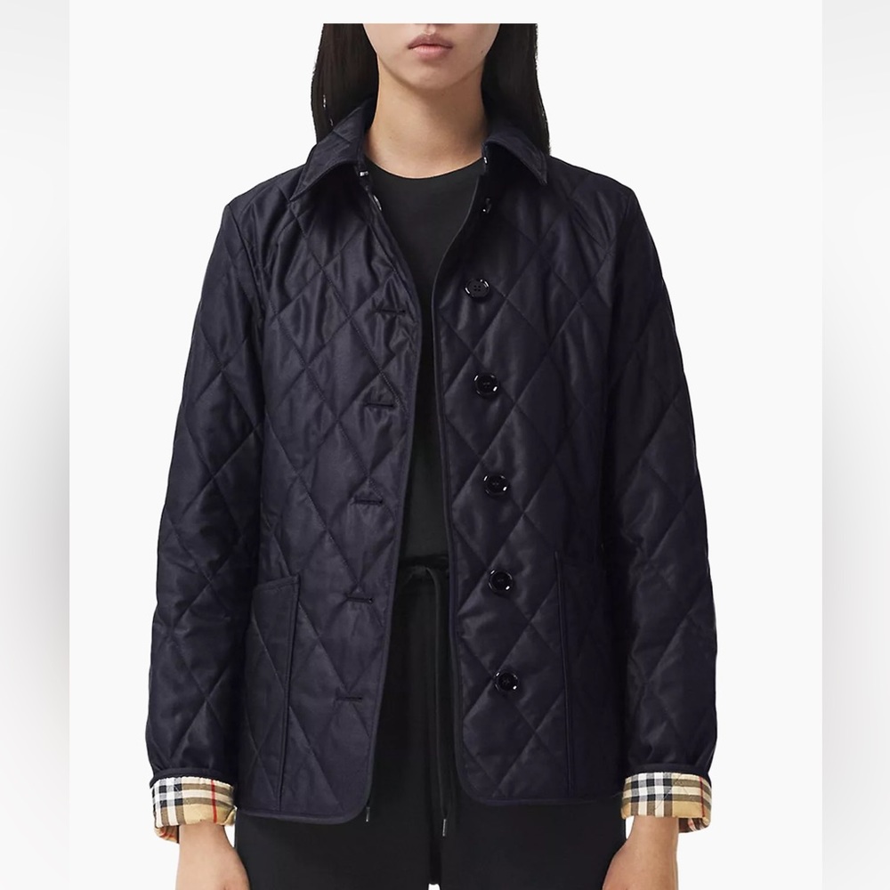 Burberry Fernleigh Quilted Logo Coat